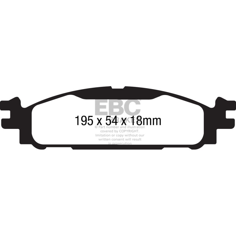 EBC 11+ Ford Explorer 2.0 Turbo 2WD Ultimax2 Front Brake Pads