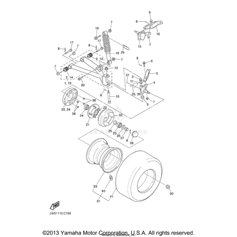 Flange Bolt by Yamaha