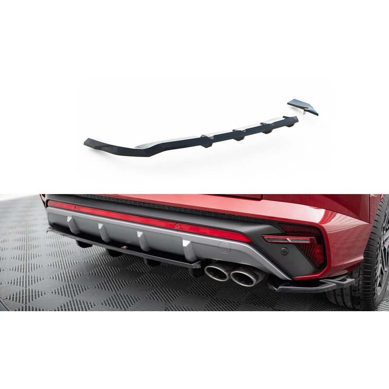 Maxton Design Rear Splitter (With Vertical Bars) Hyundai Tucson N-Line Mk4
