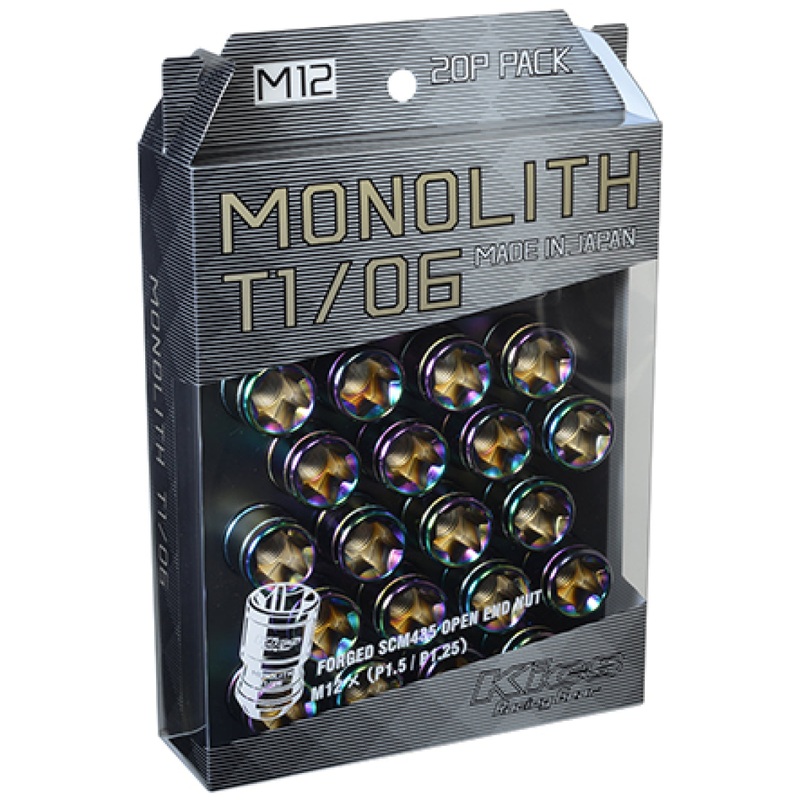 Project Kics 12 x 1.25 Neochrome T1/06 Monolith Lug Nuts – 20 Pcs | WMN03N