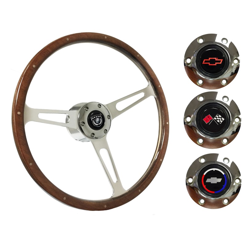 1967 Corvette Steering Wheel Kit | Deluxe Walnut Wood | ST3553