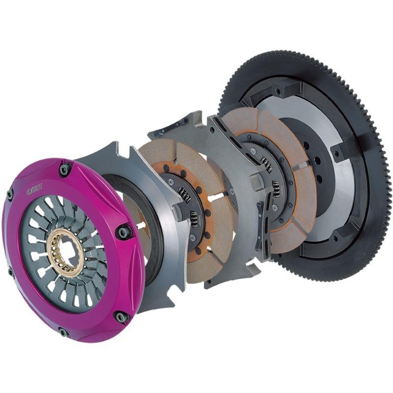 Exedy Hyper Twin Cerametallic Clutch Sprung Center Disc Push Type Cover | 2003-2007 Infiniti G35 V6 (NM072SD)