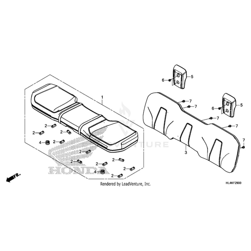 Headrest *Nh1* (Black) by Honda