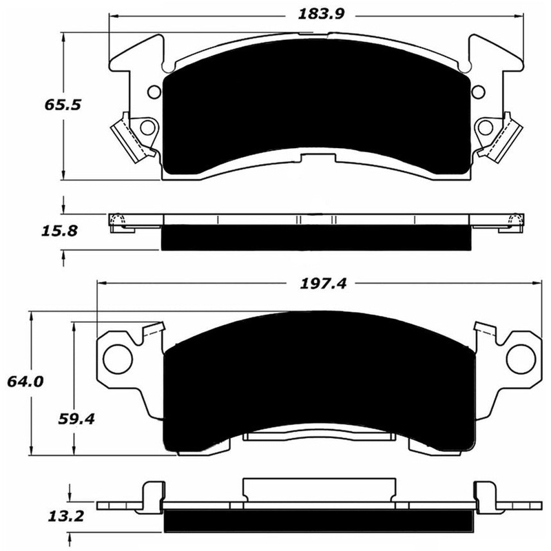 Porterfield Brake Pads for 1981 CHEVROLET CAMARO