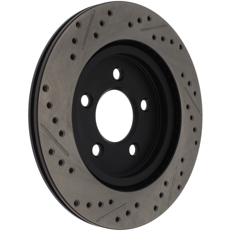 StopTech 05-10 Ford Mustang Slotted & Drilled Left Rear Rotor