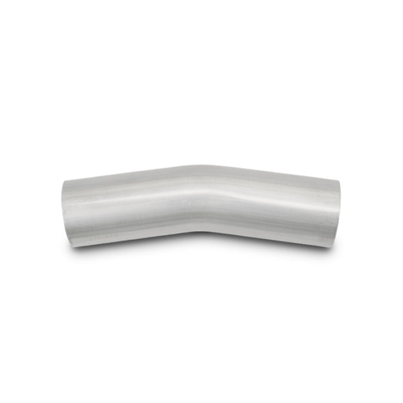 Vibrant 2.5in O.D. T304 SS 15 deg Mandrel Bend 5in x 5in leg lengths (3.5in Centerline Radius)