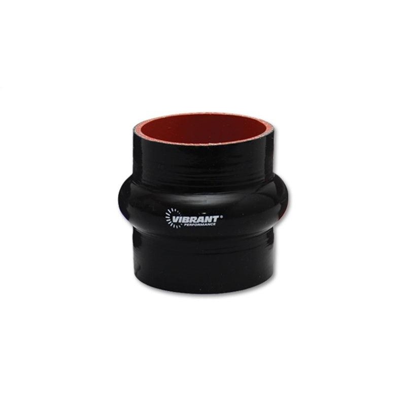Vibrant 4 Ply Reinforced Silicone Hump Hose Connector – 5in I.D. x 3in long (BLACK)