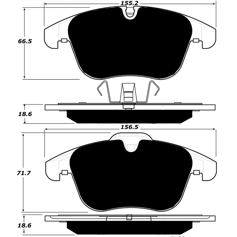 Porterfield Brake Pads for 2008 JAGUAR XK 8