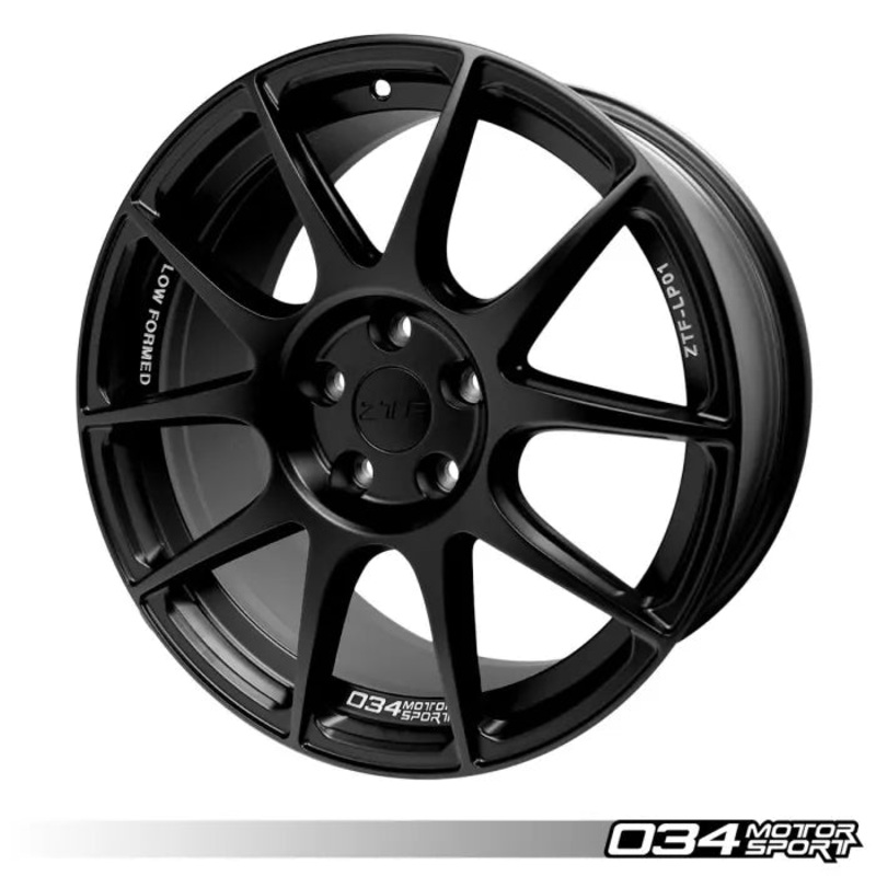 034Motorsport 18″ ZTF-LP01 Flowform 5×112 Wheel – Satin Black