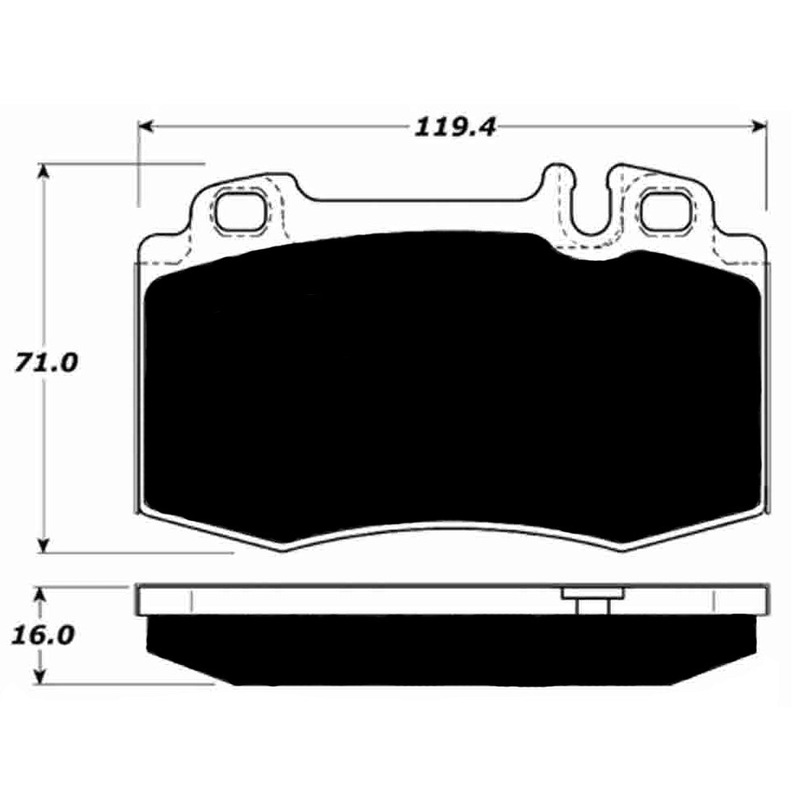 Porterfield Brake Pads for 2002 MERCEDES-BENZ ML55 AMG