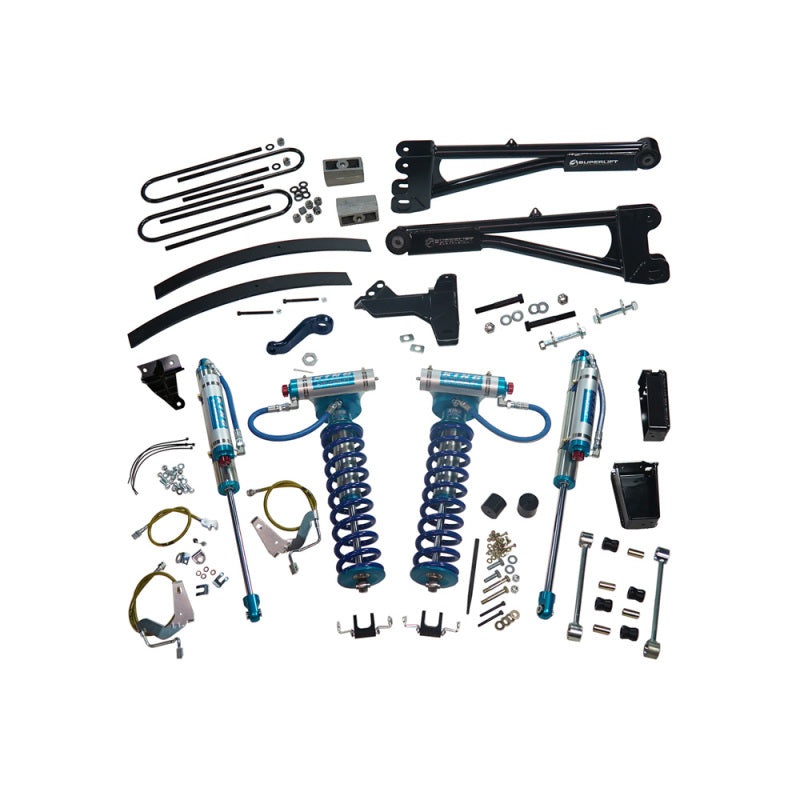 Superlift 08-10 Ford F-250/F-350 SD 4WD 8in Lift Kit w/Repl Radius Arms & King Coilovers Rear Shocks