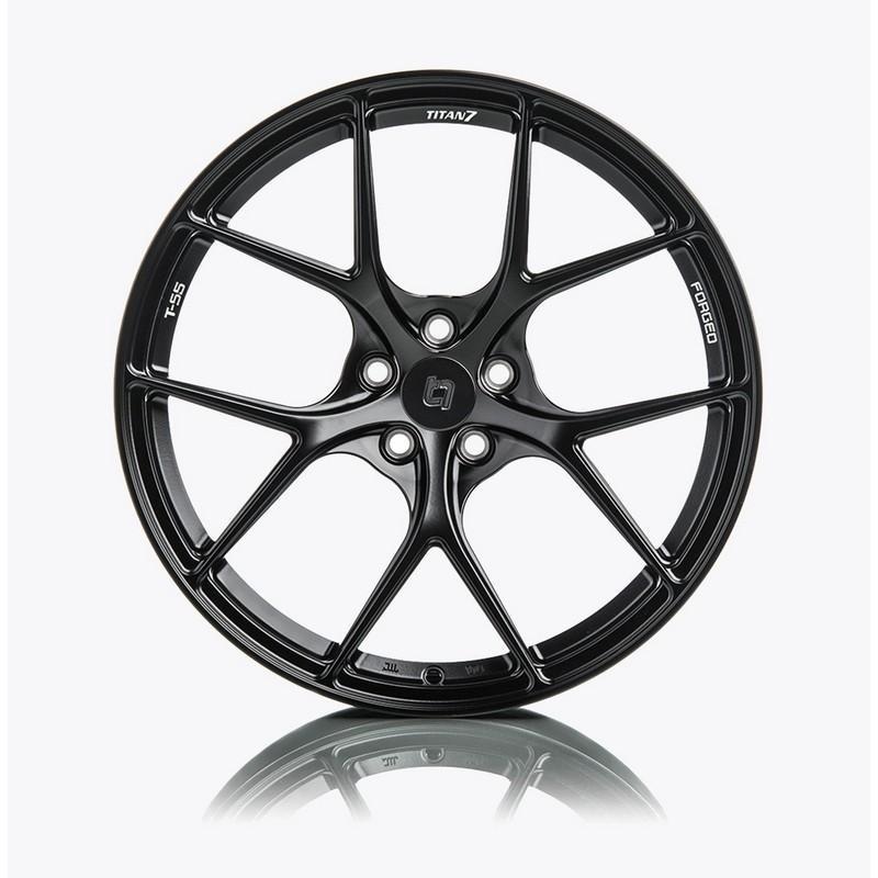 Titan 7 T-S5 Machine Black Forged Wheels For Acura NSX NC1