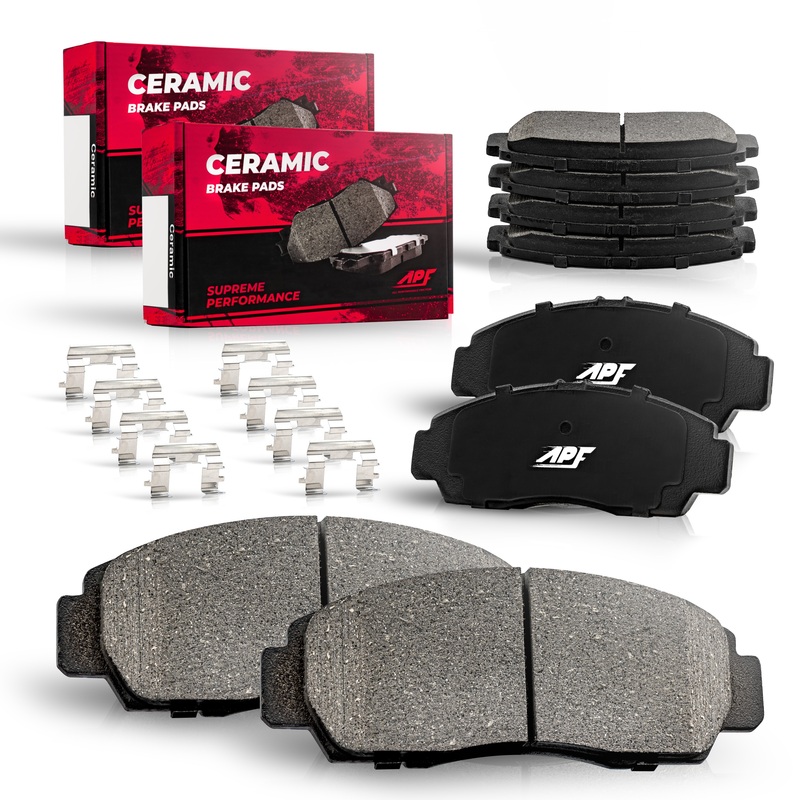 APF Full Ceramic Carbon Fiber Brake Pads Set for 1997-2001 Honda Prelude