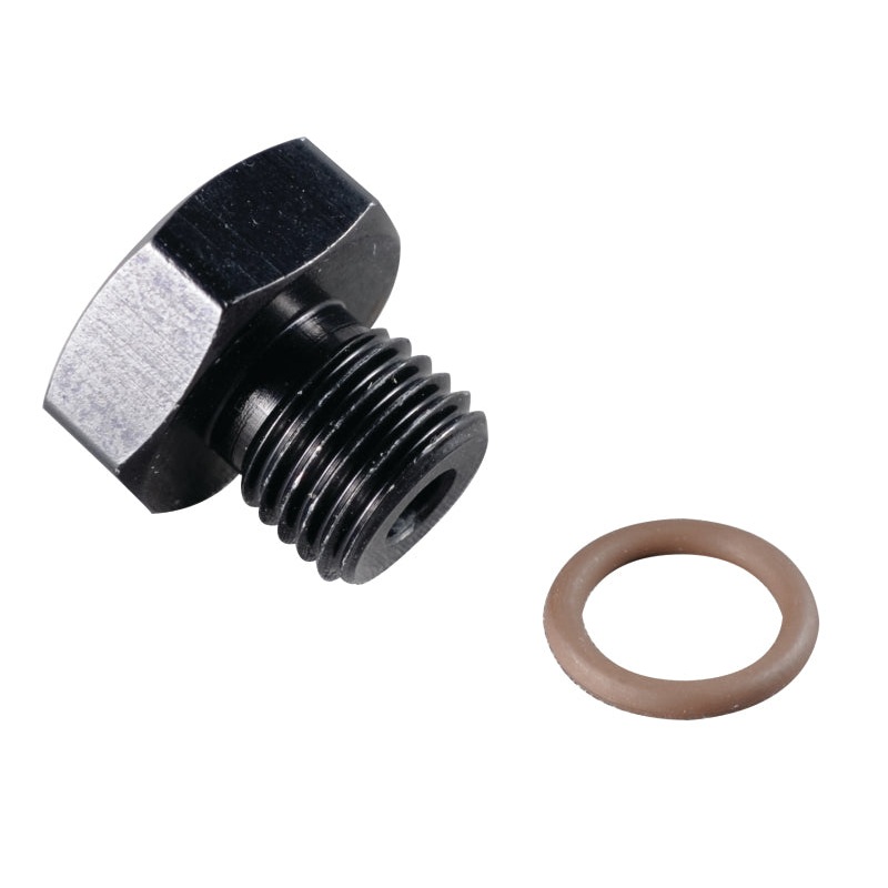 Fragola -8AN Port Plug 3/4-16 – Black