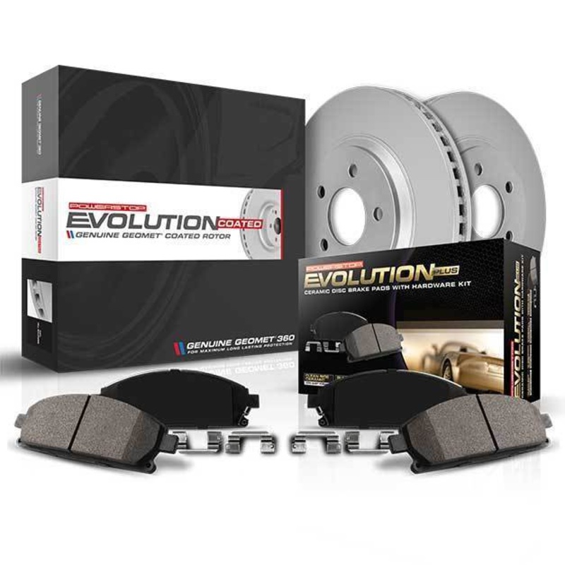 Power Stop Z17 Evolution Coated Brake Kit – Rear | 2015-2021 VW Golf R & GTI Mk7 w/ Performance Brakes (CRK4628)