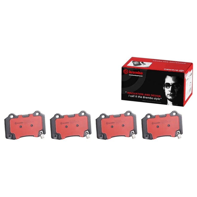 Brembo 04-07 Cadillac CTS Premium NAO Ceramic OE Equivalent Pad – Rear