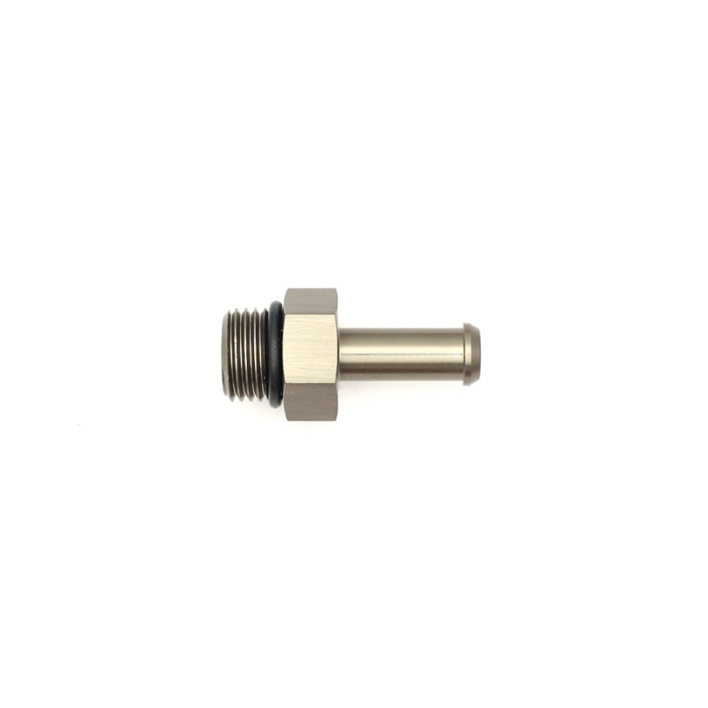 DeatschWerks 6AN ORB Male to 5/16in Male Barb Fitting (Incl O-Ring) – Anodized Matte Black