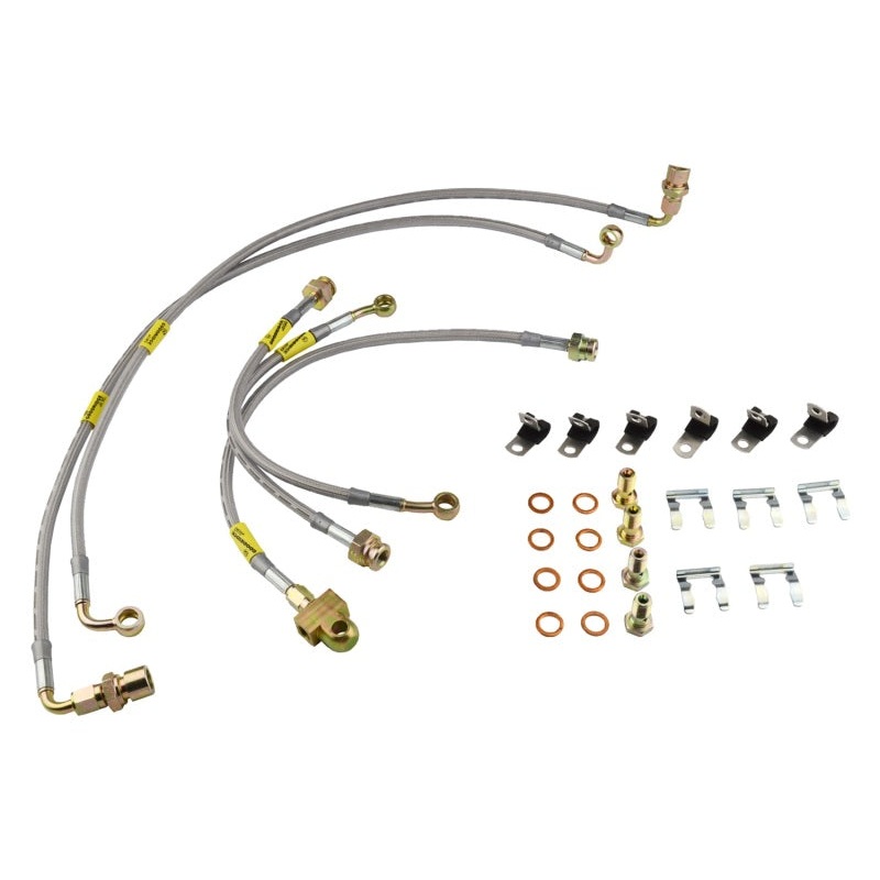Goodridge 00-06 Chevrolet Tahoe (w/Rear Disc w/o Stabila Trak) Stainless Steel Brake Line Kit