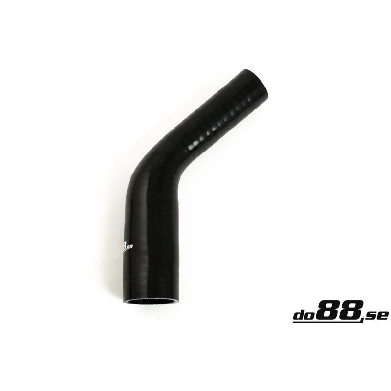 Silicone Hose Black 45 degree 1,25 – 1,625” (32-41mm)