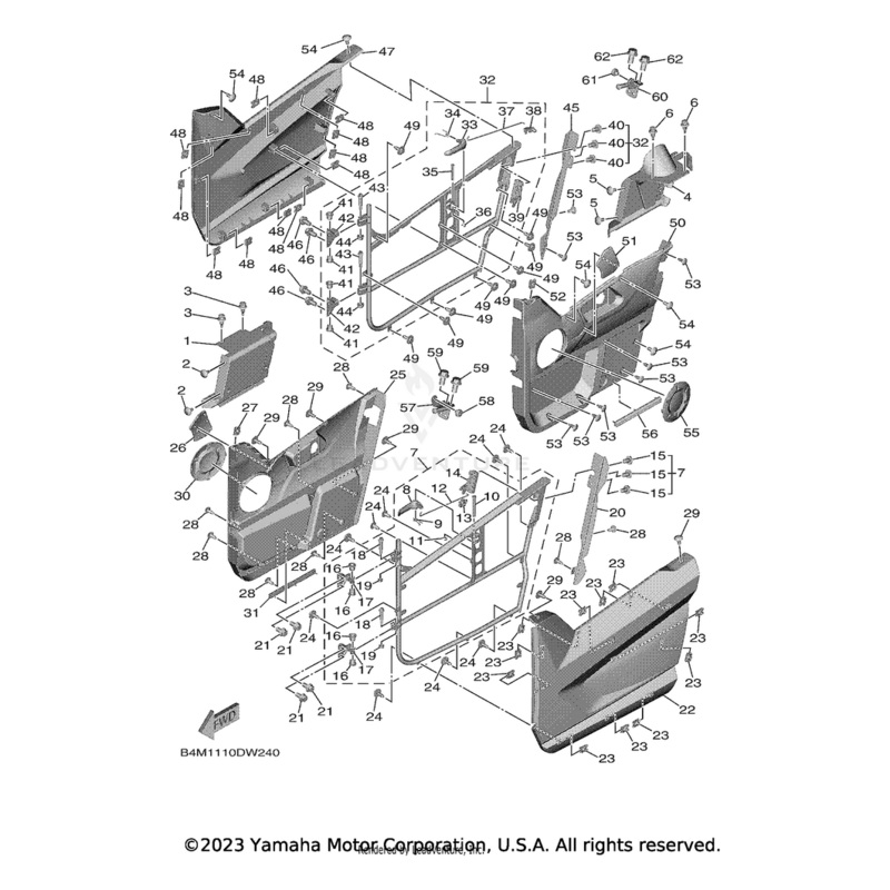 Trim, Side Panel 2 by Yamaha