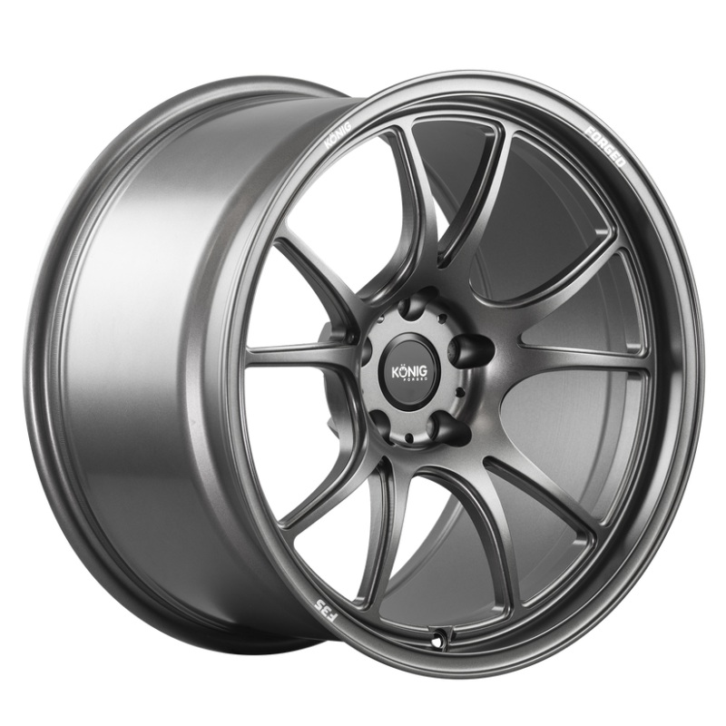 Konig Forged F3S 17×8 / 5×114.3 / ET35 – Satin Charcoal Knurled Bead