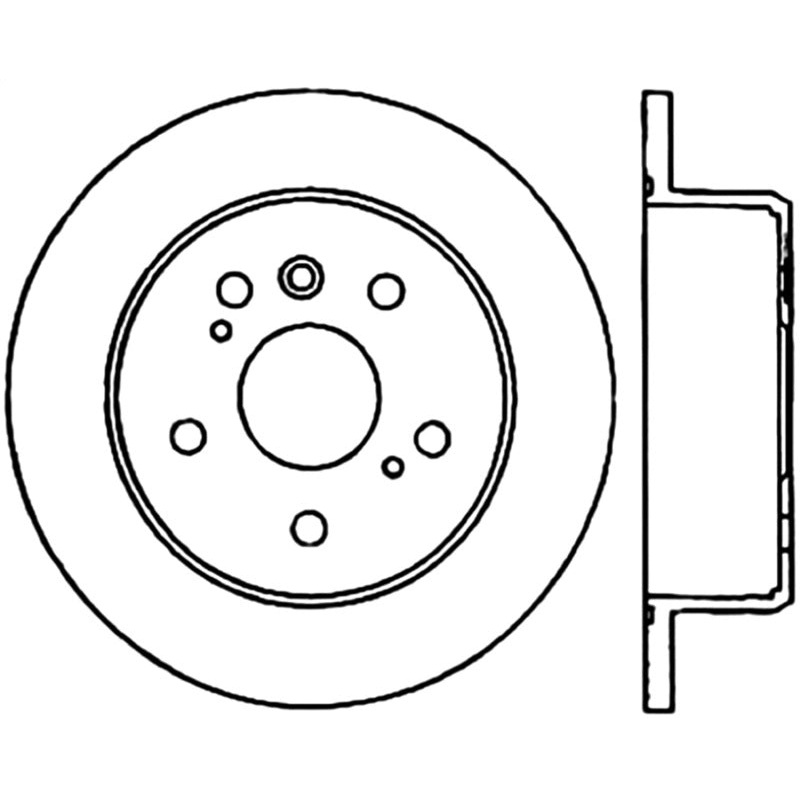 Stoptech 04-09 Lexus RX Rear Premium Cryostop Brake Rotor