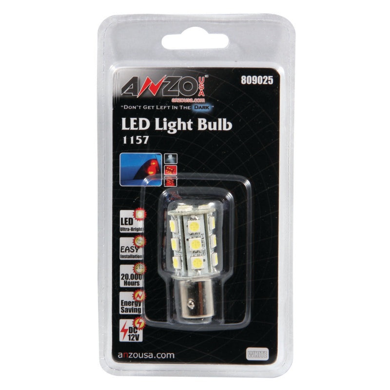 ANZO LED Bulbs Universal LED 1157 White – 18 LEDs 1 3/4in Tall