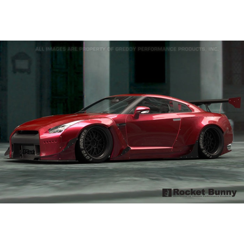 GReddy Full Rocket Bunny Wide-Body Aero Kit w/ Wing | 2009-2021 Nissan GTR (17020635)