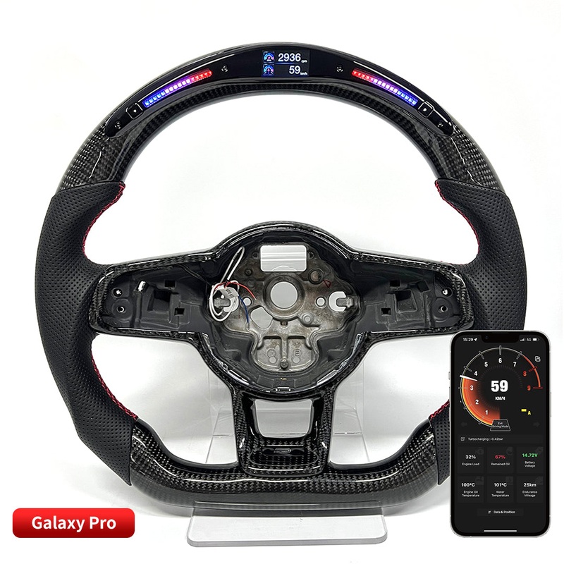 OHC Motors Led Light Up Steering Wheel  for  Volkswagen GTI Golf 7 Golf R MK7/7.5 VW Polo GTI Scirocco