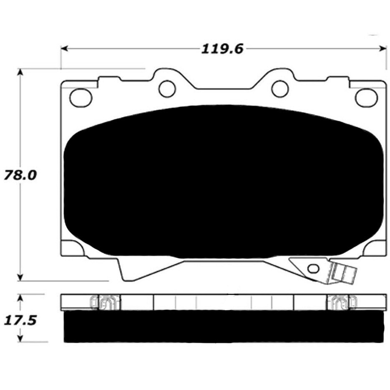 Porterfield Brake Pads for 2006 LEXUS LX 470