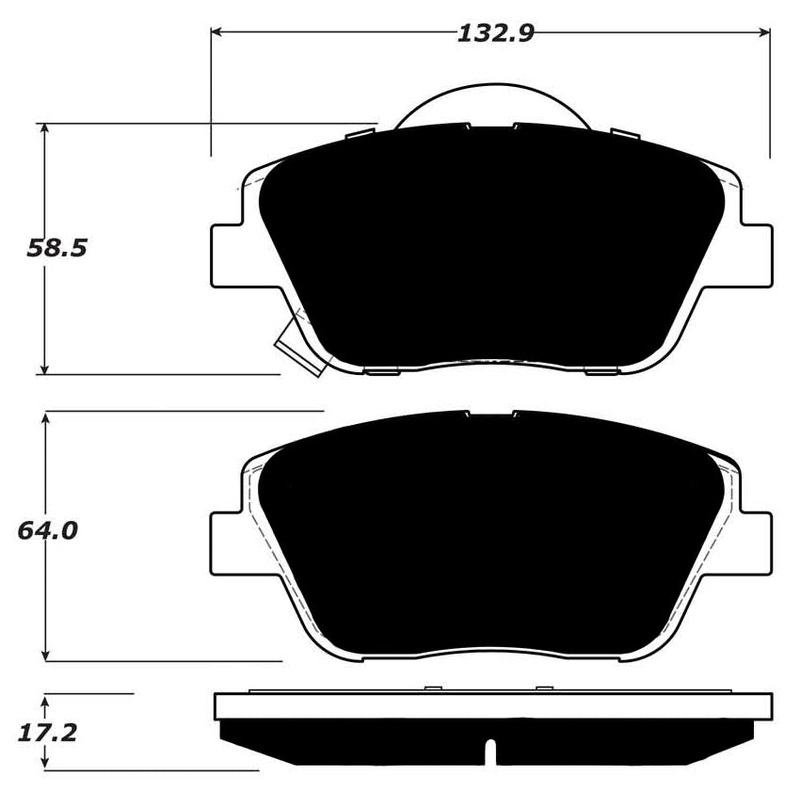Porterfield Brake Pads for 2016 KIA Optima 2.4L Hybrid w/EPB