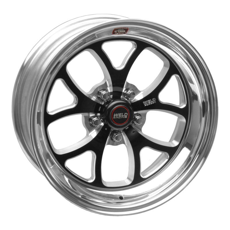 Weld S76 17×7 / 5×4.5 BP / 4.4in. BS Black Wheel (Low Pad) – Non-Beadlock
