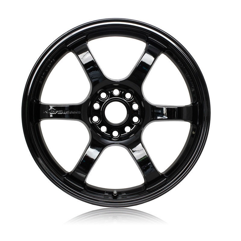Gram Lights 57DR 18×9.5 +12 5-114.3 Glossy Black Wheel