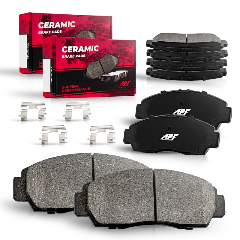 APF Full Ceramic Carbon Fiber Brake Pads Set for 2001-2002 Ford Explorer Sport 4WD