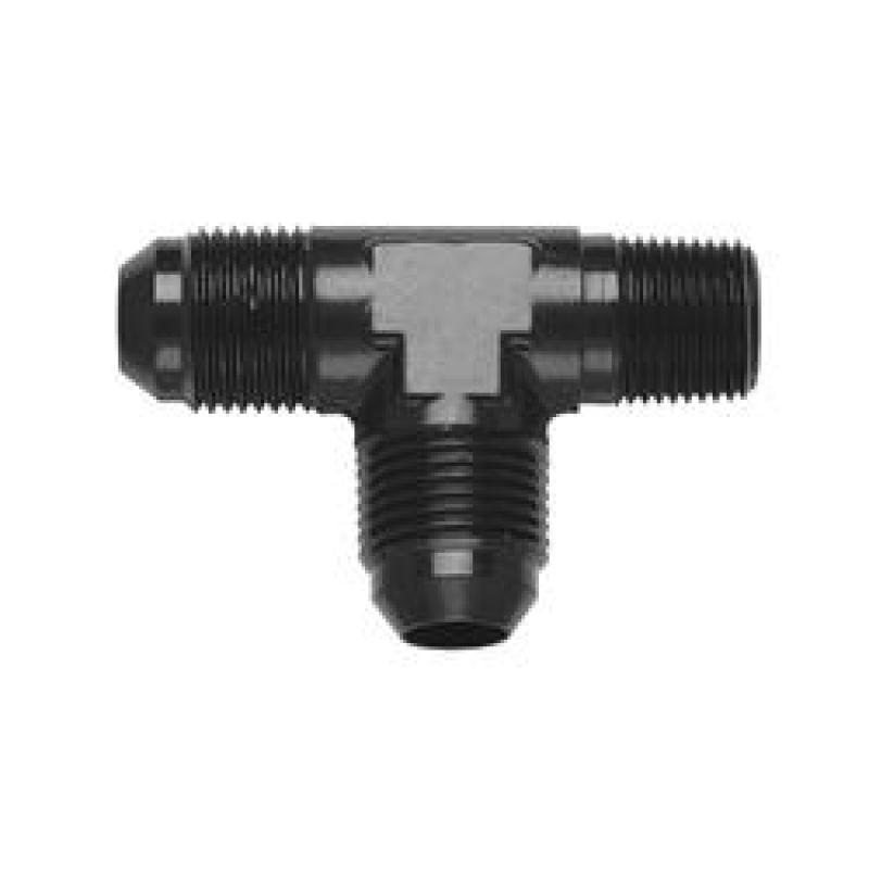 Fragola -8AN Tee 3/8 NPT On The Run – Black
