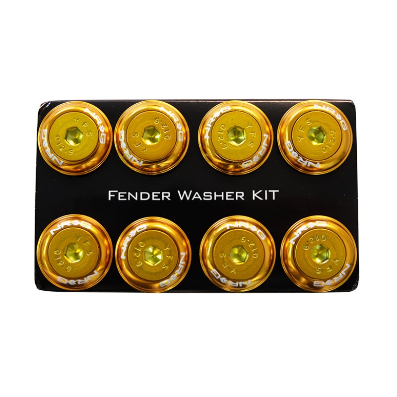 NRG Fender Washer Kit w/Color Matched M8 Bolt Rivets For Plastic (Rose Gold) – Set of 8