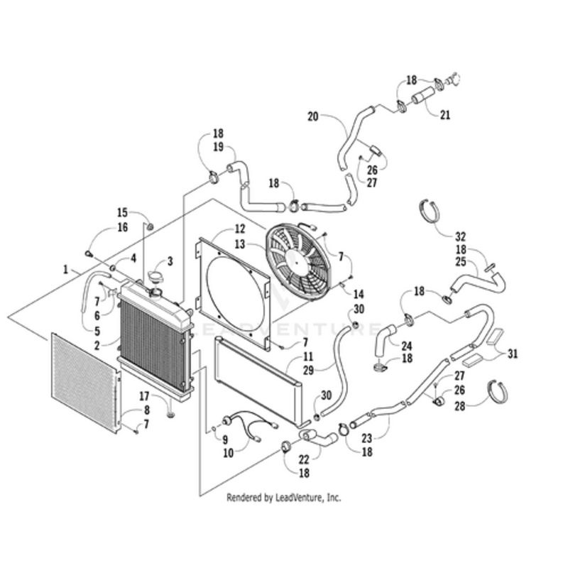 Oil Cooler by Arctic Cat