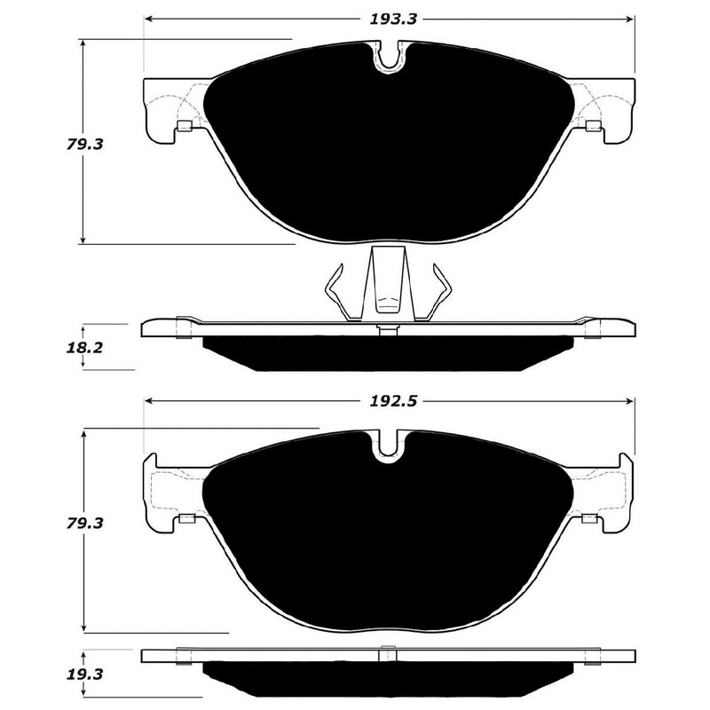 Porterfield Brake Pads for 2012 BMW 750 Series