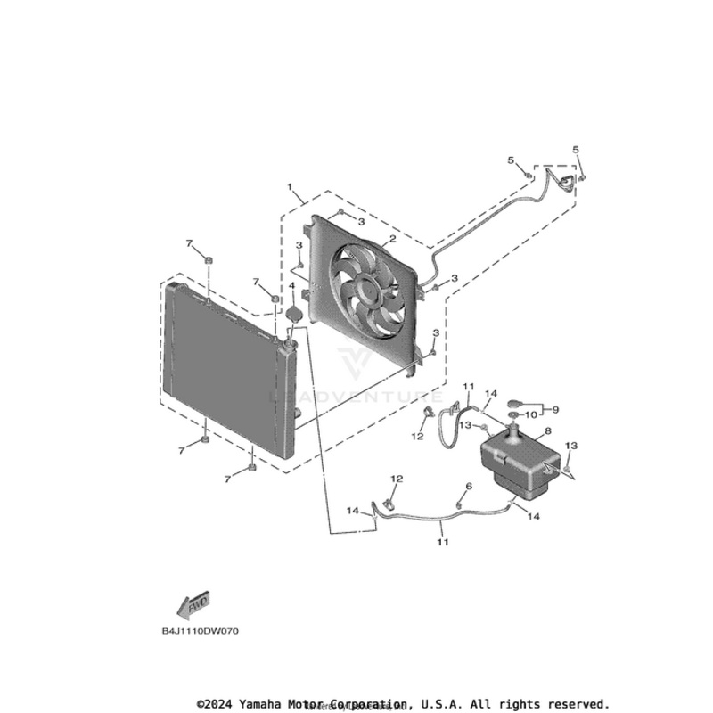 Radiator Assembly by Yamaha