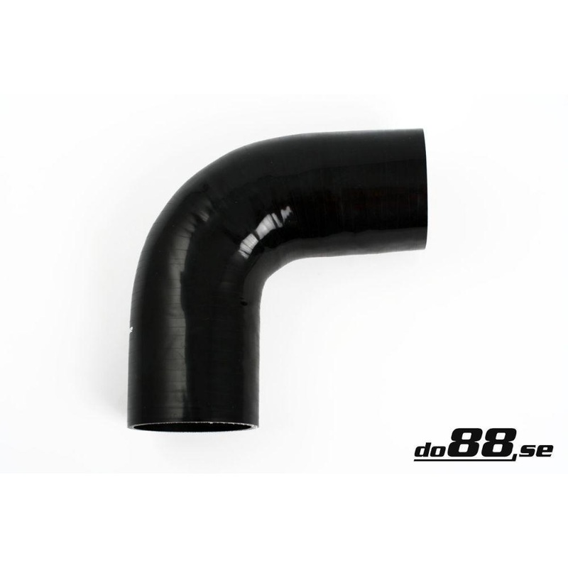 Silicone Hose Black 90 degree 3,75” (95mm)