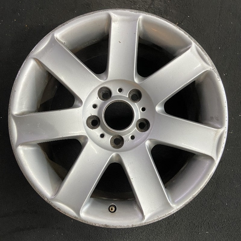 17″ BMW 320i 01-05 Sdn Canada market 17×8 alloy 7 spoke exposed lug nuts flat spoke Original OEM Wheel Rim