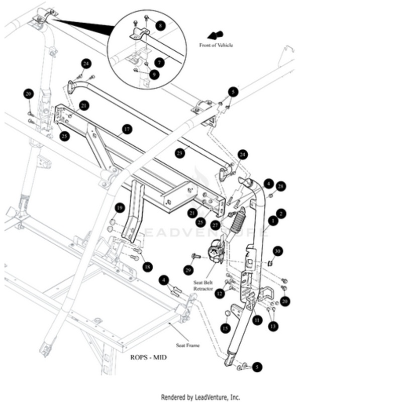 Rops Vertical Right-Weld by Arctic Cat