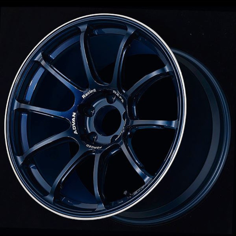 Advan RZ-F2 Wheel – 18×10.5 +15 | 5×114.3 | Racing Titanium Blue & Ring