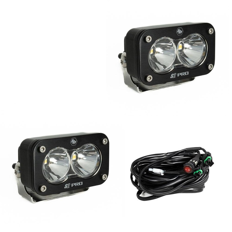 Baja Designs S2 Pro Black LED Auxiliary Light Pod Pair – Universal