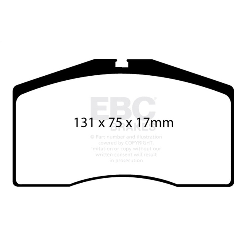 EBC 93-95 Porsche 911 (964) 3.6 Turbo Yellowstuff Front Brake Pads