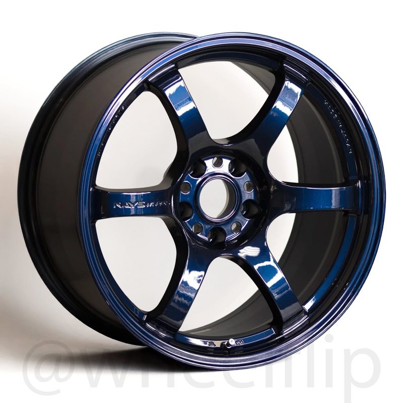 Gram Lights 57DR 18×9.5 +12 5×114.3 Eternal Blue Pearl (SET)