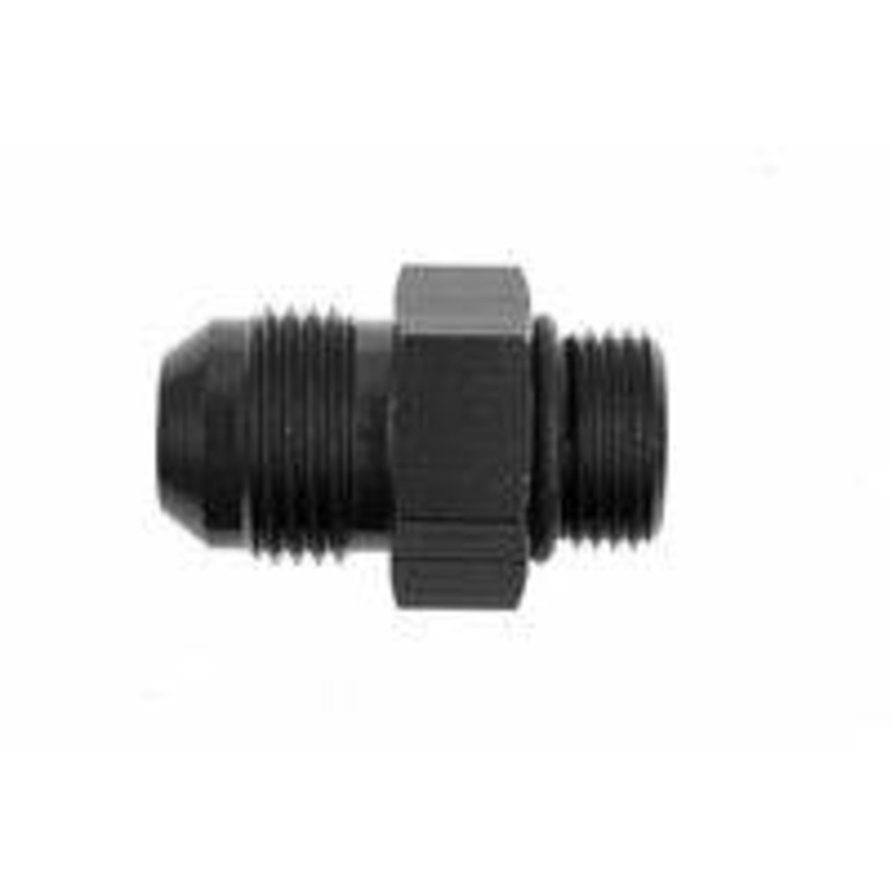 Injector Dynamics Inlet or outlet adaptor, 10AN male – black
