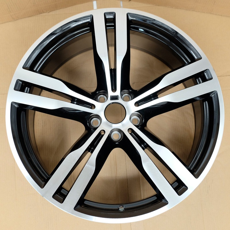 20 NEW Single FRONT 20X8.5 Machined Black Wheel for BWM 6-Series 7-Series 2016-2020 OEM Design Replacement Rim