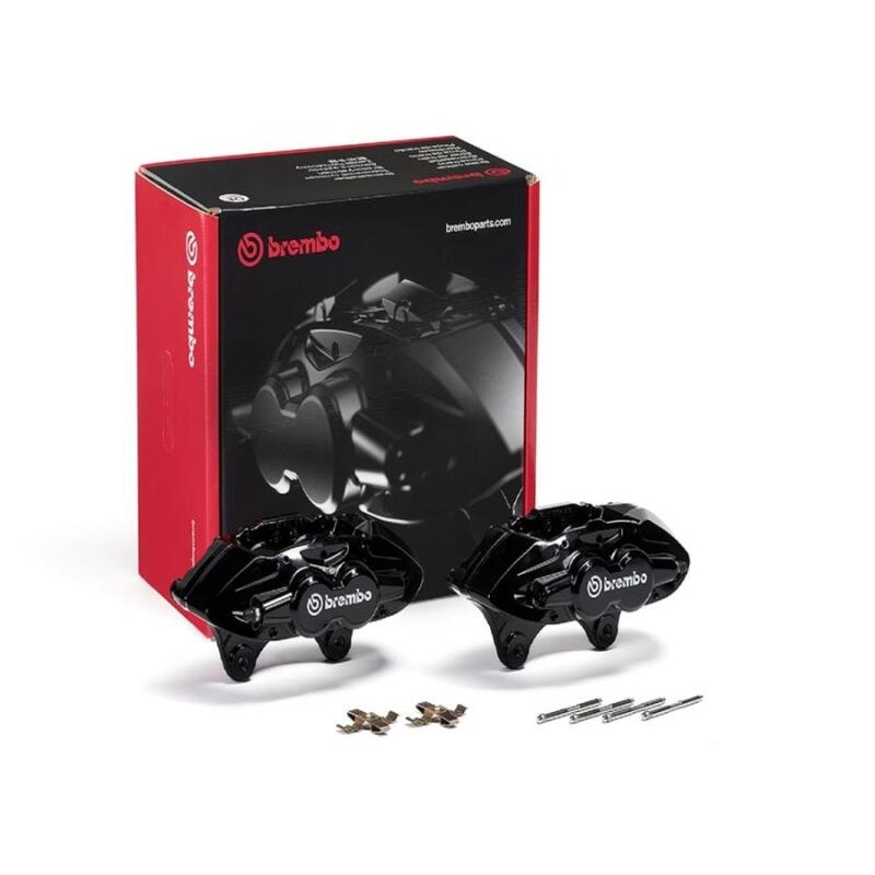 Brembo OE 16-21 BMW 3 M2/15-18 M3/15-20 M4 Hydraulic Front X-Style Brake Calipers – Black
