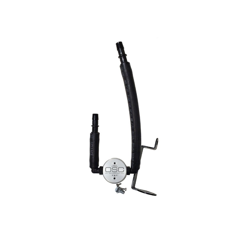 J&L 05-23 Dodge Charger 5.7L Hemi Passenger Side Oil Separator 3.0 – Clear Anodized